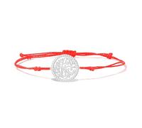 VASSAGO Islam Muslim Bracelet Stainless Steel Handmade String Quran Ayatul Kursi Bracelet Allah Arabic Calligraphy Charm Ramadan Eid Jewelry Gifts (Silver-Red String 1)