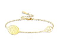 VASSAGO Islamic Ayatul Kursi Oval Bracelet for Women Allah Teardrop Link Bracelets Arabic Muslim Quran Calligraphy Charm Bracelet Islam Eid Ramadan Gift Jewelry Gifts
