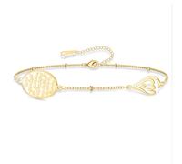 VASSAGO Islamic Ayatul Kursi Oval Bracelet for Women Allah Teardrop Link Bracelets Arabic Muslim Quran Calligraphy Charm Bracelet Islam Eid Ramadan Gift Jewelry Gifts (Ayatul Kursi Bracelet-G)