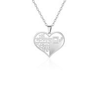 VASSAGO Jerusalem Beit HaMikdash Holy Temple Heart Necklace | Hebrew Psalm 137 Jerusalem Temple Beit HaMikdash Necklace Jewish Judaica Hanukkah Jewelry Gifts for Women Men