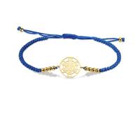 VASSAGO Metatron’s Cube Bracelet for Women Men Sacred Geometry Seals of Archangel Angel Stainless Steel Adjustable Colored Beaded Braided Bracelets Amulet Jewelry (Metatron Cube-A)