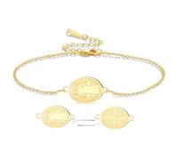 VASSAGO Saint Benedict Medal Bracelet Medalla De San Benito Bracelets Handmade Adjustable String Catholic Rosary Exorcism Christian Protection Religious Jewelry Gifts for Women Men