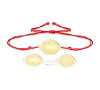 VASSAGO Saint Benedict Medal Bracelet Medalla De San Benito Bracelets Handmade Adjustable String Catholic Rosary Exorcism Christian Protection Religious Jewelry Gifts for Women Men