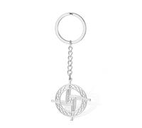 VASSAGO Saint Bridget Cross Keychain Stainless Steel Irish Celtic Knot Religious Keychain Christian Gift for Women Men (silver)