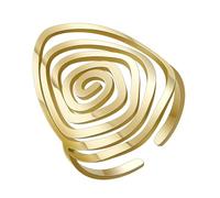 VASSAGO Spiral Rings Irregular Swirl Spiral Pendant Rings for Women Girls Swirl Spiral Geometric Fidget Statement Ring Exaggerated Open Adjustable Band (Swirl A)