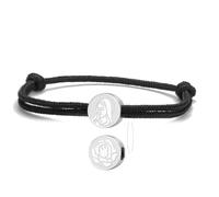 VASSAGO Virgin Mary Bracelet Stainless Steel Double Sided 3 Styles | Double Sided Charm: Mary Front & Rose Back, Stainless Steel, 3 Rope&Chain Styles, Adjustable, Unisex Daily Jewelry & Gift