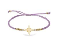 VASSAGO Witches Knot Bracelet for Women Men Stainless Steel Magic Celtic Knot Adjustable Colored Beaded Braided Witch Knot Bracelets String Wiccan Witchcraft Jewelry (Witch Knot-P)