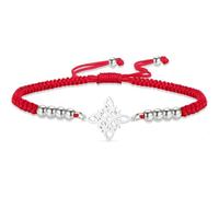 VASSAGO Witches Knot Bracelet Stainless Steel Hollow Celtic Knot Adjustable Handmade Braided String Bracelet Irish Celtic Wiccan Witchcraft Pagan Protection Amulet Jewelry Gift for Women Men，S-R