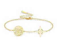 VASSAGO Witches Knot Bracelet Tetragrammaton Pentagram Bracelet Celtic Knot Pendant Protection Amulet Witchcraft Pagan Irish Jewelry for Women Men