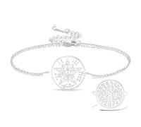 VASSAGO Witches Knot Bracelet Tetragrammaton Pentagram Bracelet Witch's Celtic Knot Pendant Adjustable Protection Witchcraft Pagan Jewelry for Women Men (Silver 6)