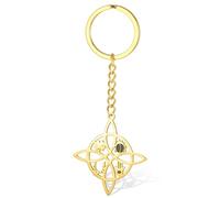 VASSAGO Witches Knot Keychain Ladybug Clover Horseshoe Hamsa Pendant Celtic Knot Keychain Lucky Amulet Witchcraft Jewelry Women