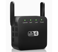 Vassco WIFI Extender,2 High-Gain Antennas WiFi Booster Range Extender, Home Wireless Signal Booster (1 black item)