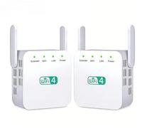 Vassco WIFI Extender,2 High-Gain Antennas WiFi Booster Range Extender, Home Wireless Signal Booster (2 white item)