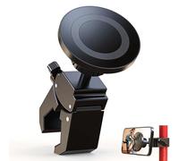 VasSmtCPH Magnetic Phone Holder Clamp Mount Strong Magnet Mount for Gym, Spin Bike, Treadmill, Stroller, Handlebar, Shopping Cart, Golf Cart - Compatible with iPhone 12-17 Series