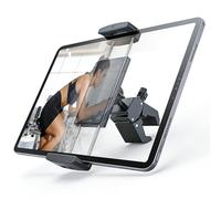 VasSmtCPH Tablet Holder Super Crab Handlebar Climp Mount for Gym, Spin Bike, Treadmill, Stroller, Handlebar, Shopping Cart, Golf Cart - Compitable with 4.7~12.9" iPad Switch iPhone e-Reader