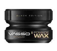 VASSO Evolution Dynamic Black Edition Pomade Wax for Hair, 150 ml x 2 Pack, Men’s Grooming