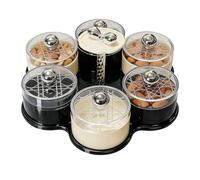 Vassoio Portavivande Con Coperchio Girevole, Contenitore Con Scomparti Per Snack E Antipasti | Vassoio Porte-Stuzzichini Per Tavola, Picnic, Feste, Catering, Casa E Viaggio, Bambini E Adulti