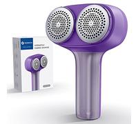 VASSON Fabric Shaver, Bobble Remover for Clothes, Debobbler Remover, Electric Lint Remover, Lint Shaver, Dual-Head Defuzzer for Clothes, Jumpers, Furniture (Purple)