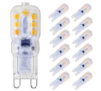 VASSVIO G9 LED Bulbs, 3W Replace 20W Halogen Bulbs, Non-Dimmable Capsule Light Bulbs, 250LM 6000K Cool White, 360 Degree Beam Angle, Pack of 10