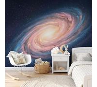 Vast Nebula Wallpaper for Living Room - Gradual Spiral Arm Galaxy Wall Murals for Bedrooms, Vast Nebula Wall Art, Photo Wallpaper 3D Effect for Living Room, Bathroom, Bedroom, 400(W) X 280cm(H)