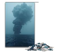 Vast Sea of Smoke Wooden Jigsaw Puzzle for Adults Wooden Jigsaw Puzzle 1000 Pieces Creative Gift for Teens And Adults