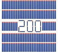Vastcart 200 Refill Darts Foam Ammunition Compatible with Nerf Gun Elite, Darts Bullets fit for N-Strike Elite Series Blasters, Dart Accessories fit for Nerf Blaster Battle Boy Party Favor, Blue