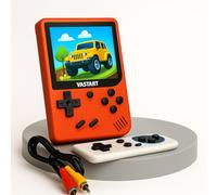VastCart Retro Handheld Gaming Console with 400+ Built-in Classic Games | 3.0-Inch LCD Screen | Rechargeable Battery | Portable Video Game Player with TV Output | Fun Gift for Kids & Adults
