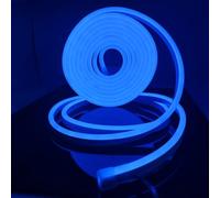 Vasten LED Neon Strip Light, LED Strip Neon Light 16.4FT/5M 12VDC Neon LED Strip Light IP67 Decor Lighting Cut 0.39''/1cm Neon Flex Lights for DYI Signage Gaming Room Bedroom Decor (Adapter Included)