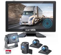 VASTEND Wired Reversing Camera Kit, AHD 1080P Reverse Camera with 10" Touch Screen Monitor, IP69 Waterproof, IR Night Vision, Rear View Cameras for Car, Van, Truck, Trailer (VL-BSD-10A)
