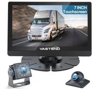 VASTEND Wired Reversing Camera Kit, AHD 1080P Reverse Camera with 7" Touch Screen Monitor, IP69 Waterproof, IR Night Vision, Rear View Cameras for Car, Van, Truck, Trailer (VL-BSD-7A)