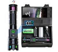 VASTFIRE Torches LED Super Bright Rechargeable 500000 Lumens, 30W Extra Bright Torch with LCD Display, 3937ft Beam & 12H Long Lasting, High Powered Powerful Flashlight with Magnet for Home, Camping