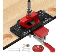 VASTHOME Cabinet Hinge Jig for 35 mm Hinges, Aluminum Alloy Material with Clamping Function, Concealed Hinge Jig Fit with Blum, Slow Close, Hidden, Self Closing, Corner, and Face Frame Cabinet Hinges