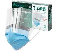 Vastmed Level 3 Surgical Face Masks with Anti-Fog Face Shield, 3 Ply Disposable Protective Masks