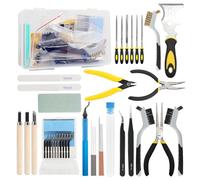 VASTOOLS 3D Printer Accessories Kit,42pcs,Professional Deburring Tool for 3D Printing, Cleaning & Polishing, 3D Printer Nozzle Cleaning