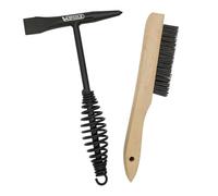 VASTOOLS Welding Chipping Hammer with Coil Spring Handle,10.5",Cone and Vertical Chisel/ 10" Wire Brush(Free)