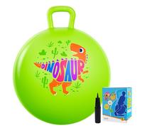 Vastoy Green Dinosaur Hopper Ball 18inch Space Hoppers for Kids Age 3-6 | Inflatable Space Hopper with Pump 100kg Capacity Bouncy Ball Indoor Outdoor Garden Jumping Toys Kids Christmas Easter Gifts
