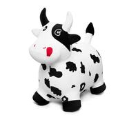 Vastoy Inflatable Cow Animal Hopper for Kids 2-6 Years, Bouncy Hopper Ride-On Toy with Hand Pump, Indoor Outdoor Play Develops Balance & Strength