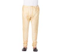 VASTRAMAY Churidar Mens Cotton Silk Pyjamas A11, gold-coloured, 26