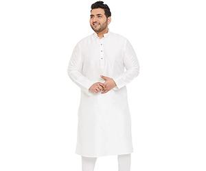 VASTRAMAY Royal Kurta Men's Pure Cotton Kurta & Pyjama Set 42 White