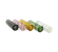 Vastu 8mm Vortex Twisted Slim Glass Filter Tip Mouthpiece - Premium Cooling Tabasco Filter Feature for Enhanced Smoking Experience (Green)