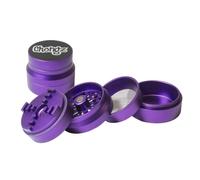 Vastu Big Chief 62mm - Heavy Duty 4-Part Metal Herb Grinder with Razor Sharp Teeth and Removable Gauze Screen - Durable Smoking Accessory (Purple)