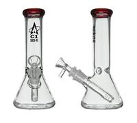 Vastu Cheeky One Sci-Fi Horizon Glass Beaker Bong - 20cm (Red)