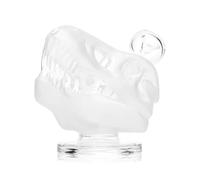 Vastu Glass Bong, Compatible with Hemper Glass Bong - Jurassic Spark Skull - 11.5cm