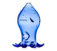 Vastu Glass Pipe, compatible with Hemper Hemper Kraken Blue Glass Hand Pipe Octopus Design Compact Collectible 7.9cm