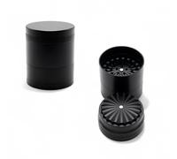 Vastu - Herb Flow Metal Flower Mill Grinder - 5 Part 60mm with Pollen Catcher, Gentle Rolling Action for Fluffy Herbs
