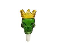 Vastu Jax USA Crown of Creation Green Glass Bong Bowl - Male (18.8mm)