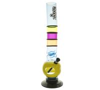 Vastu Made for CHONGZ Acrylic Bong 40cm Shivas Choice Bubble Waterpipe, Ice Pinch, Metal Stem - Random Colour Delivery