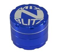 Vastu Mix n Blitz Metal Grinder 55mm, Razor Sharp Teeth, Lightweight 4 Part Aloy Shredder for Tobacco Herb with Vastu Mylar Bag (Blue, 55mm)