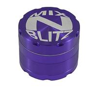 Vastu Mix n Blitz Metal Grinder 55mm, Razor Sharp Teeth, Lightweight 4 Part Aloy Shredder for Tobacco Herb with Vastu Mylar Bag (Purple, 55mm)