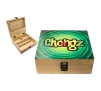 Vastu Mylar Bag Made for Chongz Large Bamboo Box - Compact & Lightweight Cigarette Stash Box with Magnetic Lid & Wooden Dividers - Easy to Carry Smoking Accessories Organizer (Spiral)